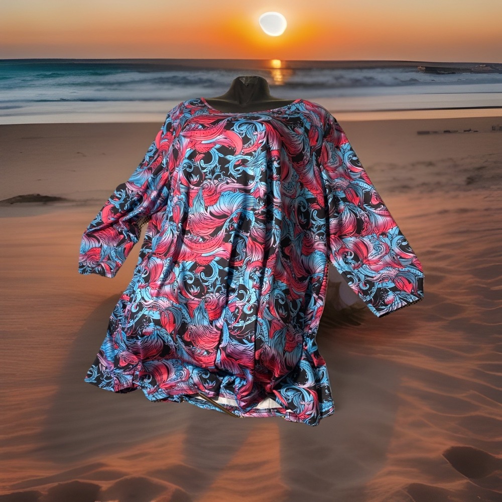 ENMAIN Women's Tunic Top‎ 3/4 Sleeve 3X Size Tunic Tops